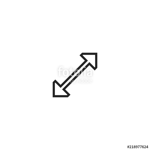 500x500 Resize Cursor Pointer Icon Vector Stock Image And Royalty Free