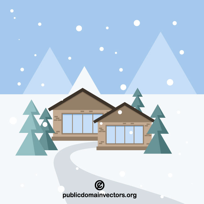 660x660 Mountain Resort Vector Clip Art