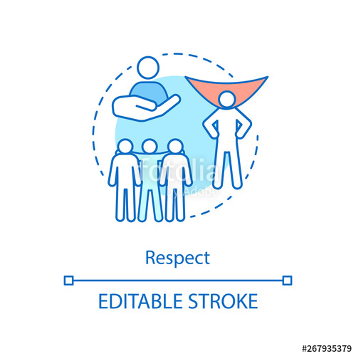 500x500 Respect Concept Icon Stock Image And Royalty Free Vector