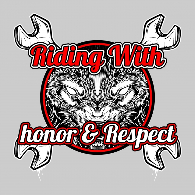 640x640 Vintage Style Vector Quote About Bikers Ridding With Honor