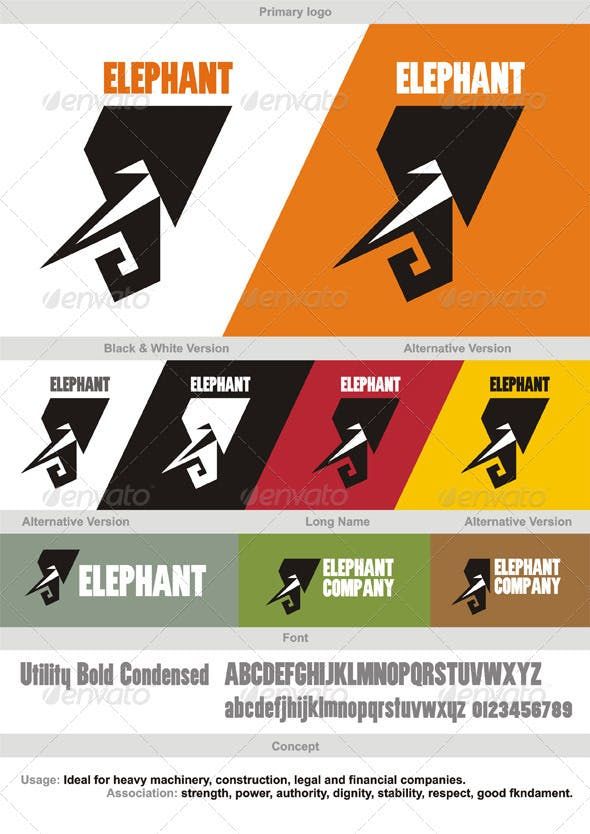 590x834 Elephant Logo Vector