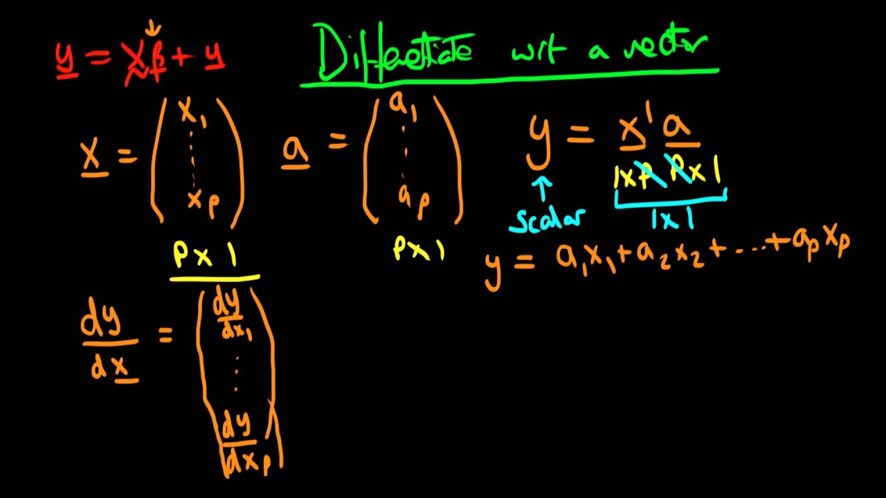 1280x720 How To Differentiate With Respect To A Vector