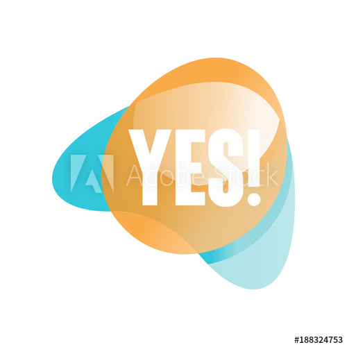 500x500 Abstract Orange And Blue Transparent Speech Bubble With Short