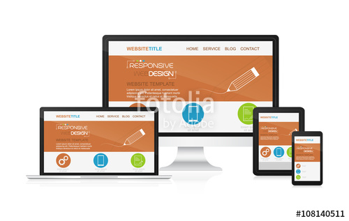 500x317 Responsive Design And Web Devices Stock Image And Royalty Free