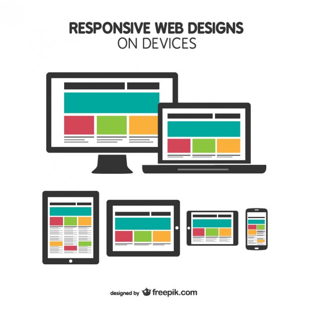 626x626 Responsive Web Design On Devices Vector Free Download