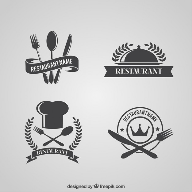 626x626 Retro Restaurant Logos Pack Vector Free Download