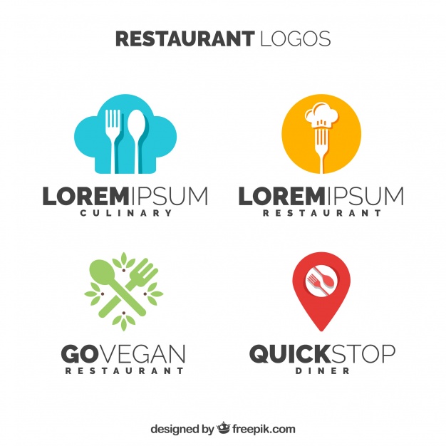 Variety Of Modern Restaurant Logos Vector Free Download 626x626 Variety Of Modern Restaurant Logos Vector Free Download