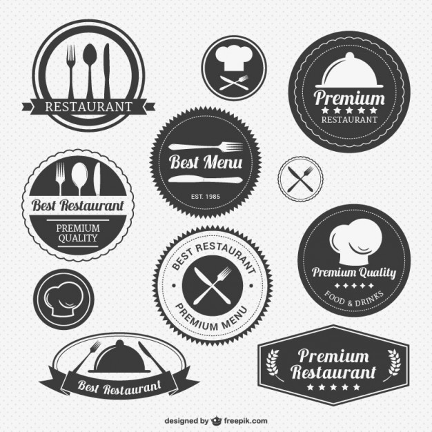 Vintage Restaurant Logo Pack Vector Free Download 626x626 Vintage Restaurant Logo Pack Vector Free Download
