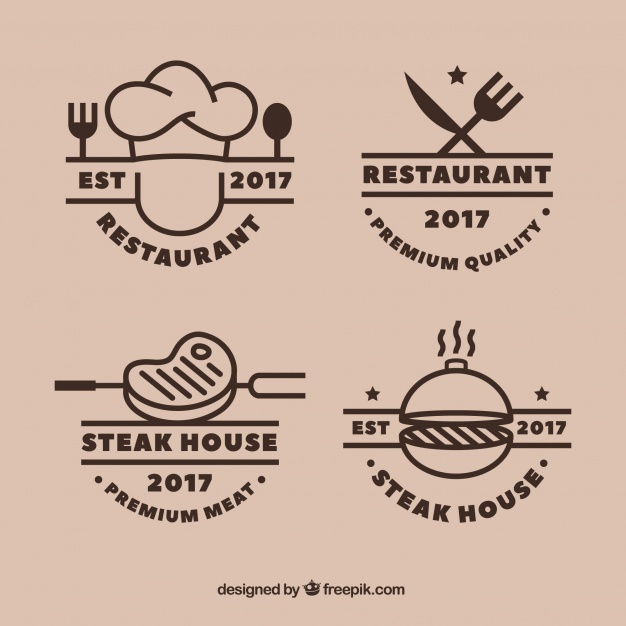 Cool Set Of Grill Restaurant Logos Vector Free Download 626x626 Cool Set Of Grill Restaurant Logos Vector Free Download