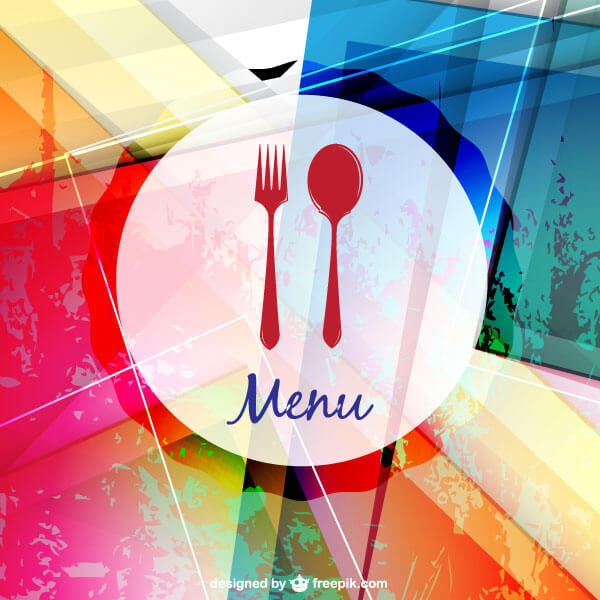 600x600 Restaurant Menu Background Vector