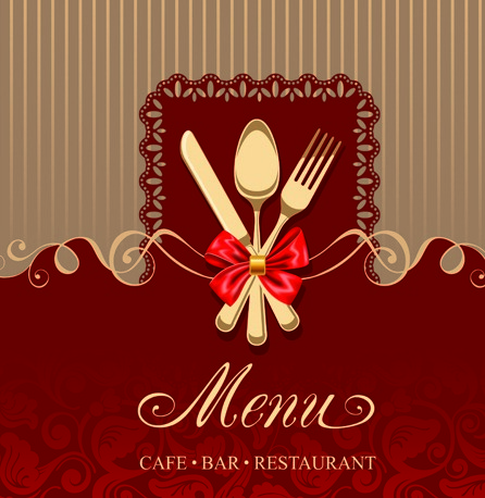 446x458 Restaurant Menu Cover Background Vector Download My Free