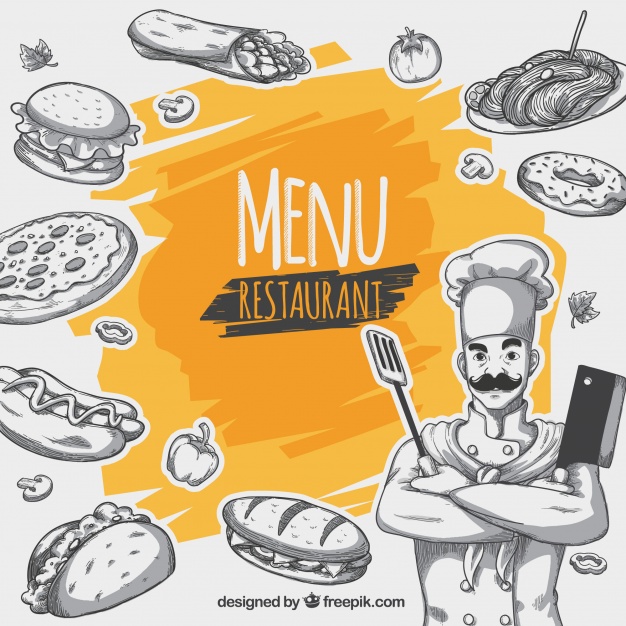 626x626 Restaurant Menu Background Vector Free Download