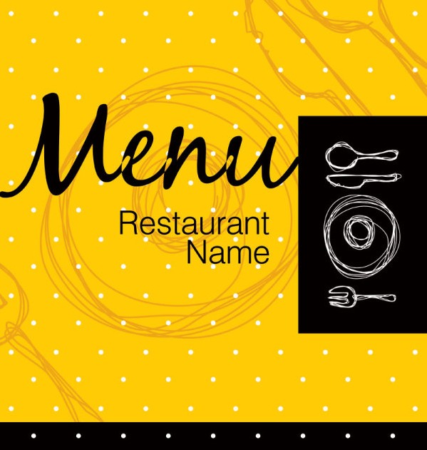 599x631 Restaurant Menu Cover Background Vector Free Vectors Ui
