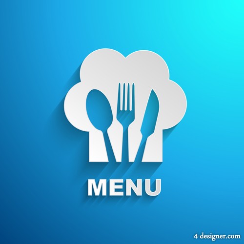 500x500 Designer Restaurant Menu Design Template Vector Material