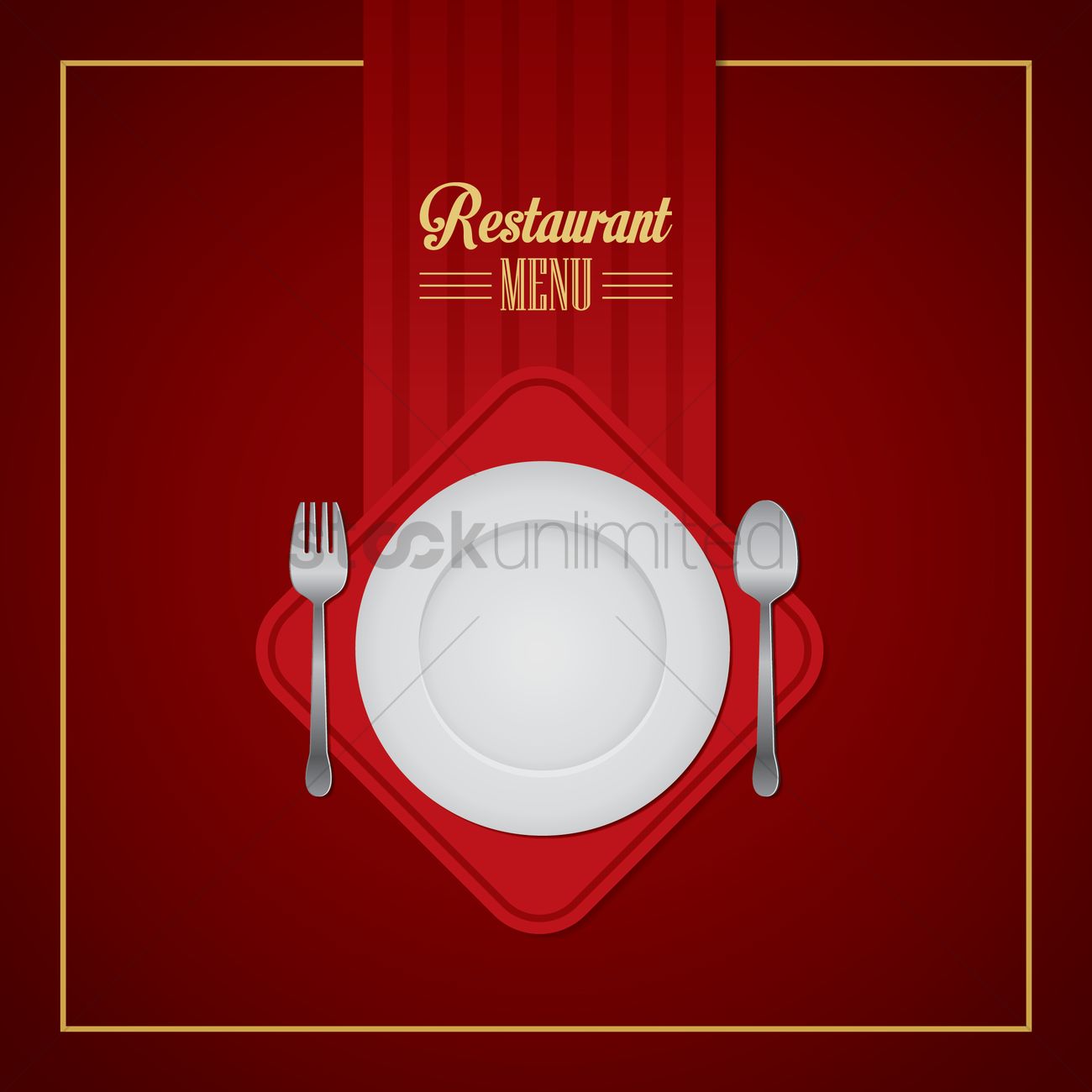 1300x1300 Restaurant Menu Design Vector Image