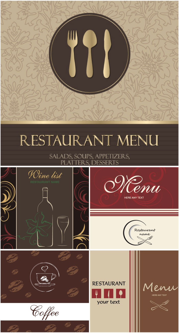 700x1300 Elegant Restaurant Menus Vector Free Stock Vector Art
