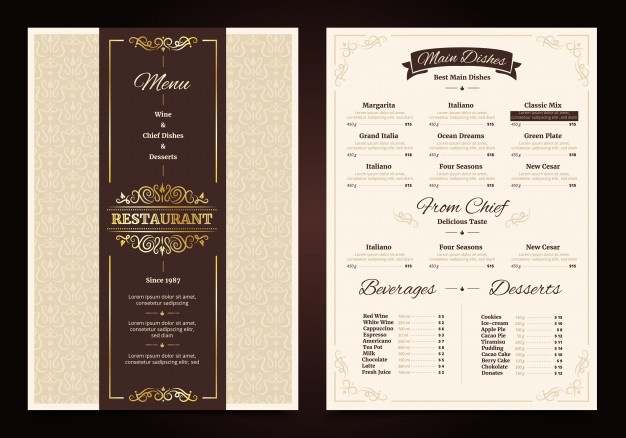 626x438 Menu Vectors, Photos And Free Download