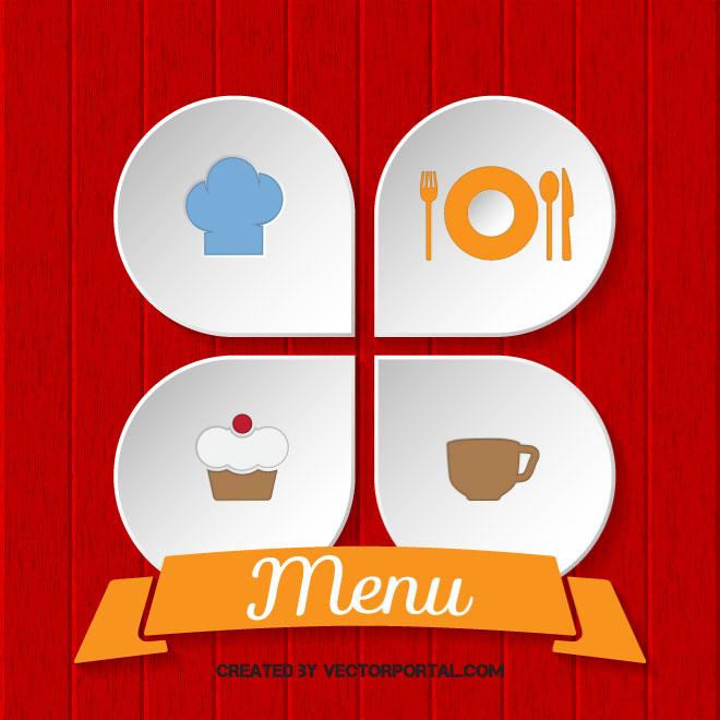 660x660 Restaurant Menu Vector Icons