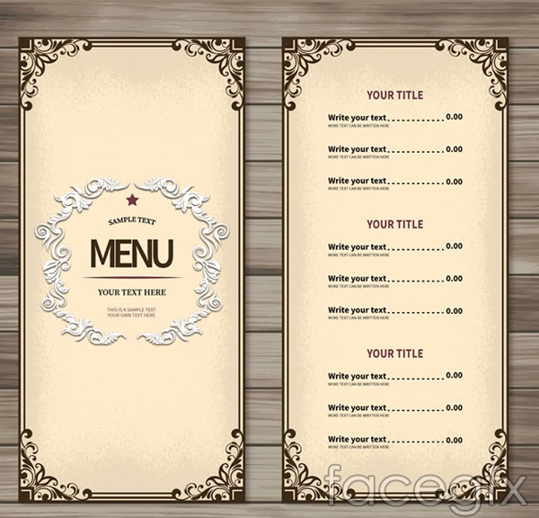 600x576 Simple Restaurant Menu Vector Over Millions Vectors, Stock