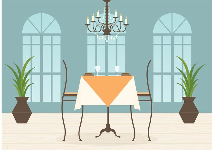 700x490 Free Restaurant Interior Vector