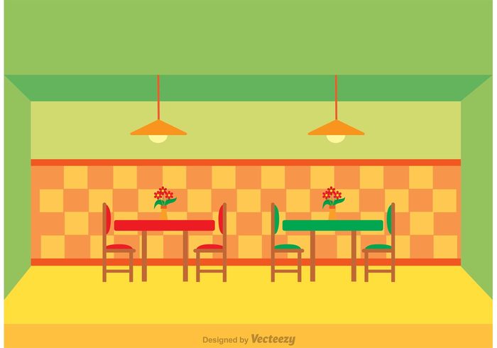 700x490 Restaurant Interior Vector Free Vectors Ui Download
