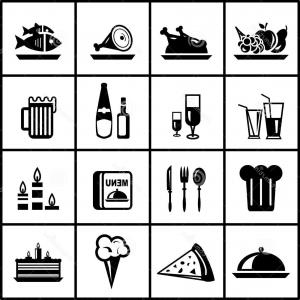 300x300 Black Food Icon For Restaurant Vector Cultracing
