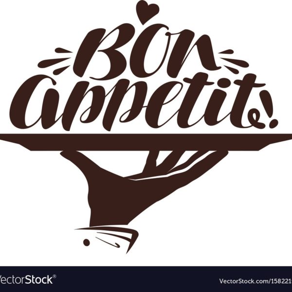 600x600 Bon Appetit Logo Label For Design Menu Restaurant Vector Image