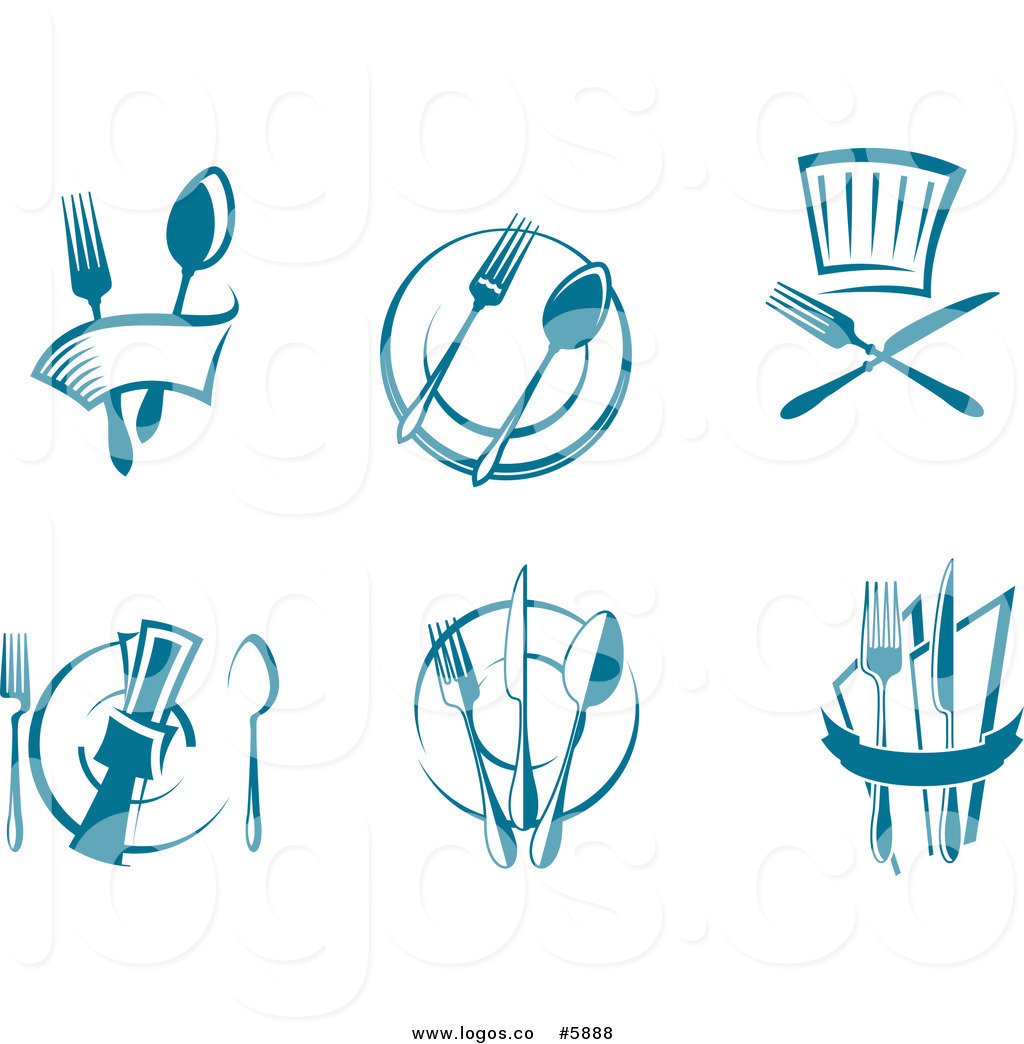 1024x1044 Royalty Free Vector Of Logos Of Blue Dining And Restaurant Logos