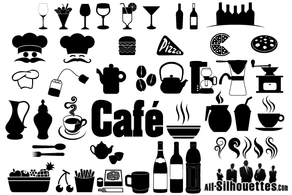 600x400 Free Cafe, Restaurant Icons Symbols Free Files, Vectors