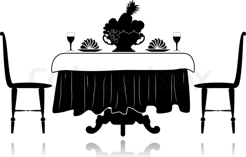 Restaurant Little Table Stock Vector Colourbox 800x510 Restaurant Little Table Stock Vector Colourbox