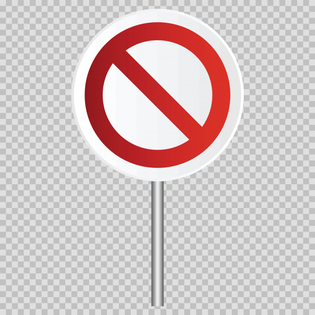 626x626 Traffic Restricted Vector Realistic Road Sign Isolated