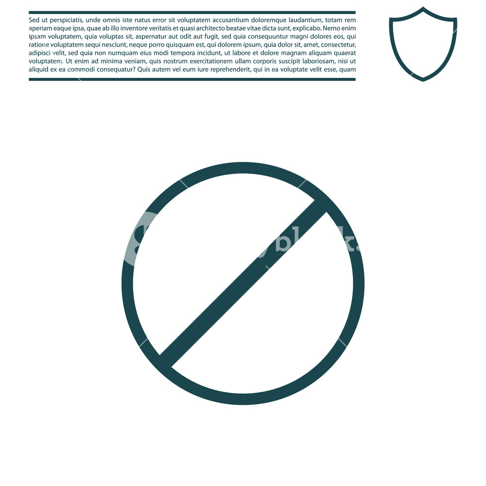 1000x1000 Restricted Icon, Vector Design Website Royalty Free Stock Image