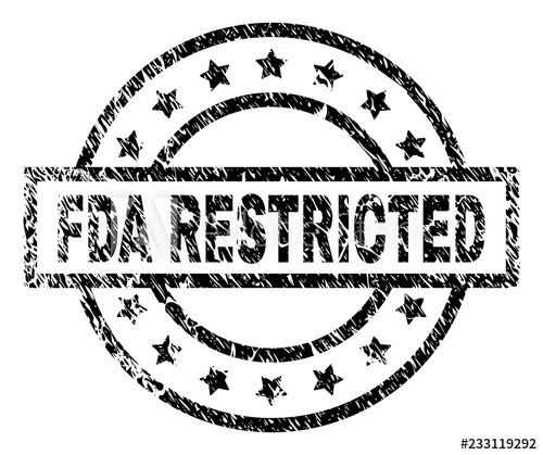 500x419 Fda Restricted Stamp Seal Watermark With Distress Style Designed