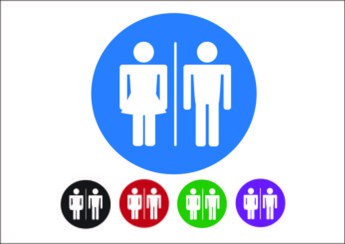 693x490 Pictogram Man Woman Sign Icons, Toilet Sign Or Restroom Icon