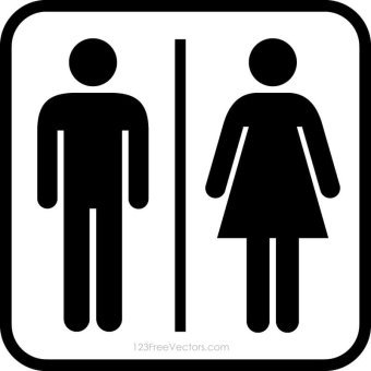 340x340 Restroom Icon Vector