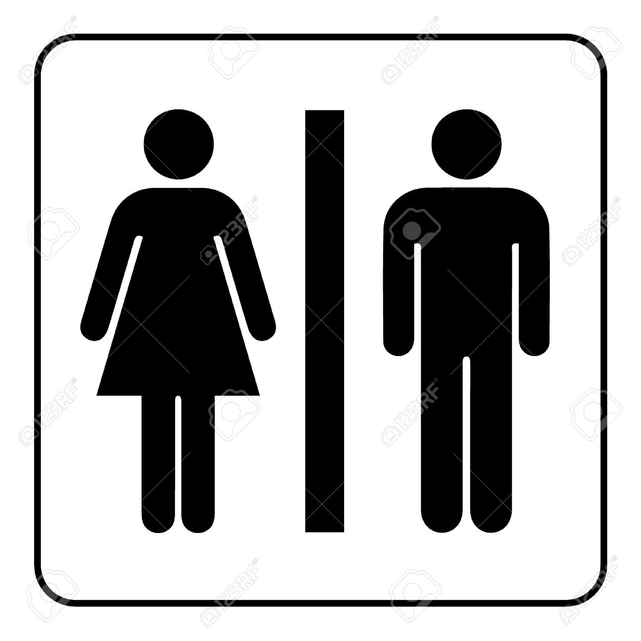 1300x1300 Restroom Icon Vector