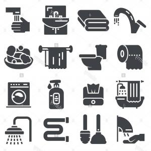 300x300 Man And Woman Icons Toilet Or Restroom Vector Clipart Studiogrfx