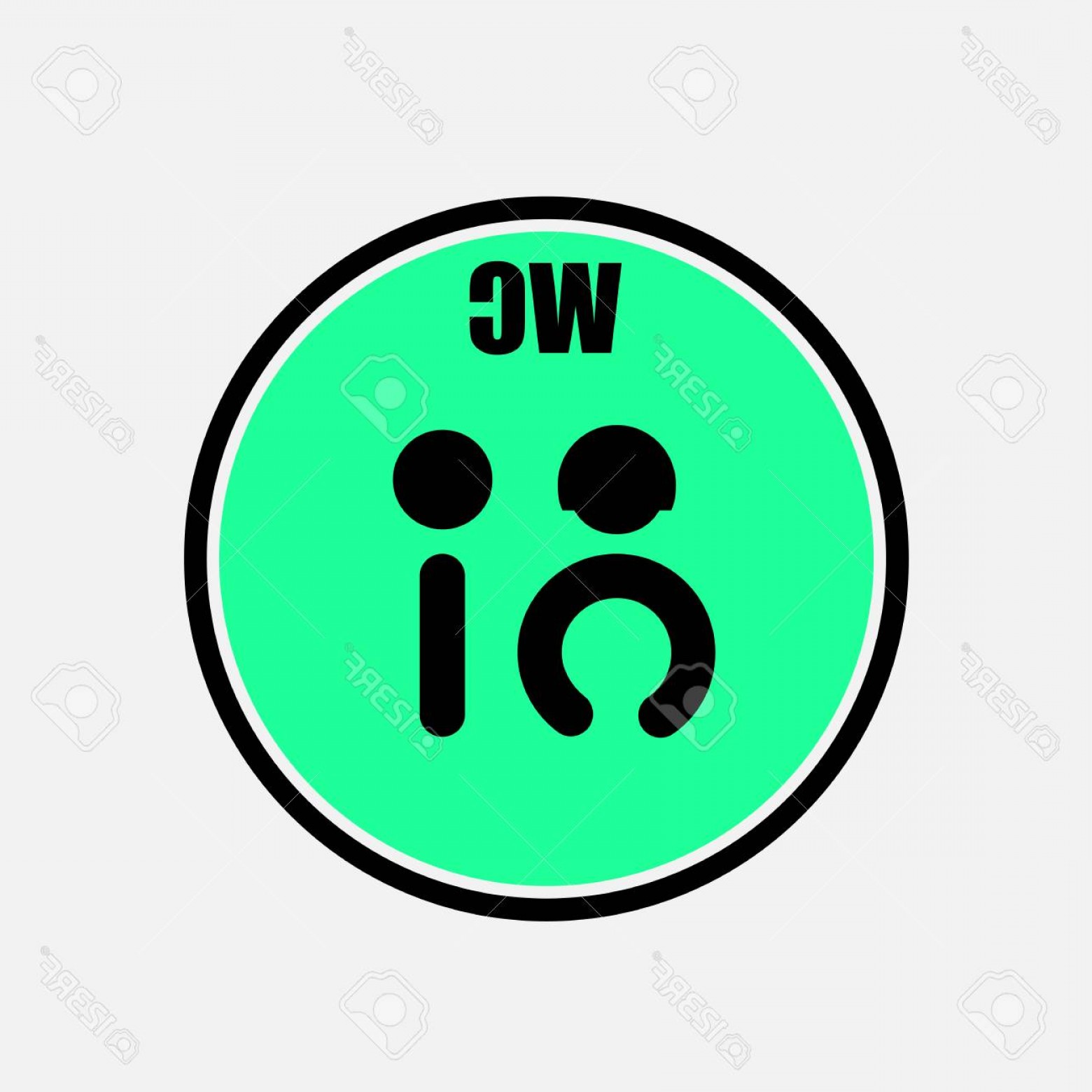 1560x1560 Photostock Vector Funny Wc Toilet Restroom Door Plate Symbols Man