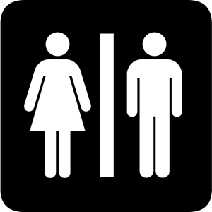 300x300 Restroom Sign Logo Vector