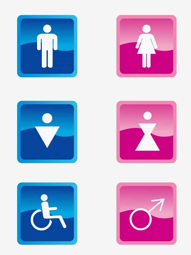 640x855 Bathroom Logo Vector, Male And Female Logo, Bathroom Icon