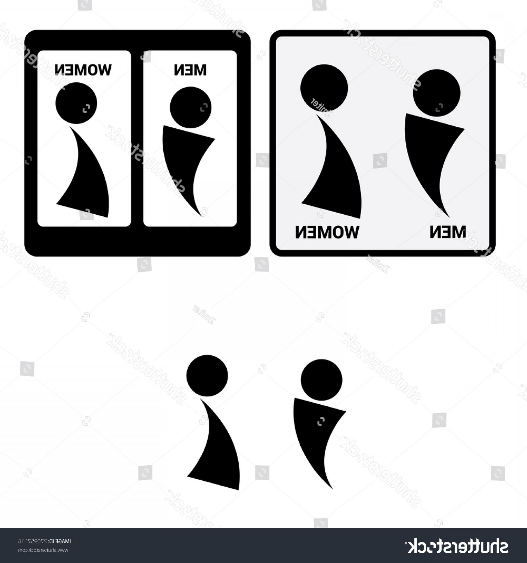 1800x1920 Vector Man Woman Restroom Signsquare Toilet Stock Vector Soidergi