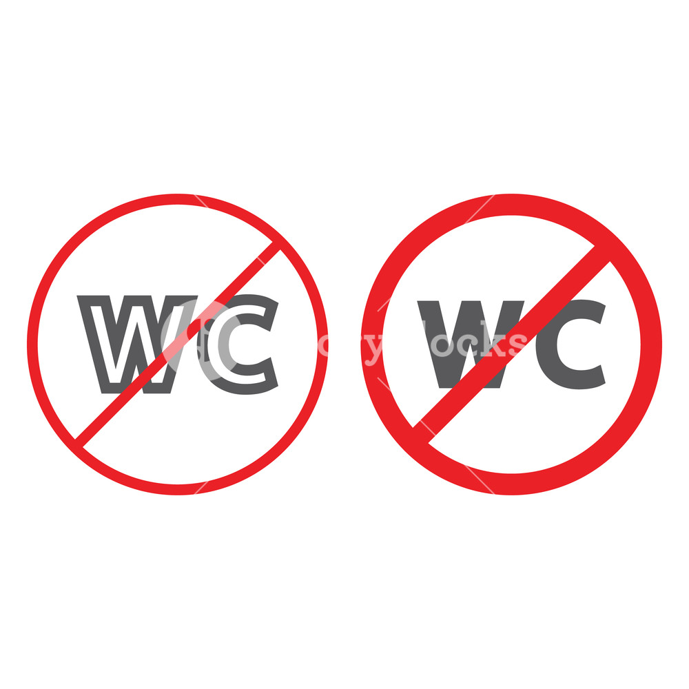 1000x1000 No Wc Line And Glyph Icon, Prohibited And Closed, No Restroom Sign