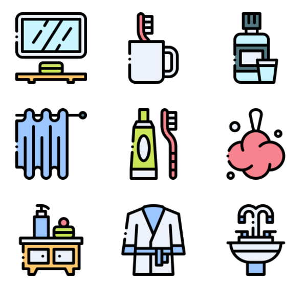 600x564 Restroom Icons