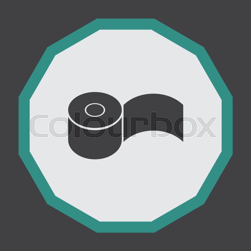 800x800 Toilet Paper Vector Icon Restroom Stock Vector Colourbox