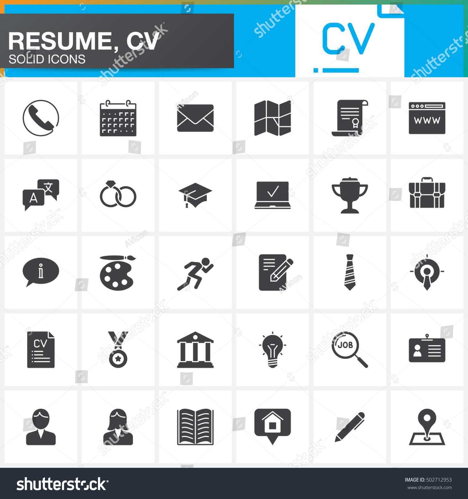1500x1600 Free Resume Icons