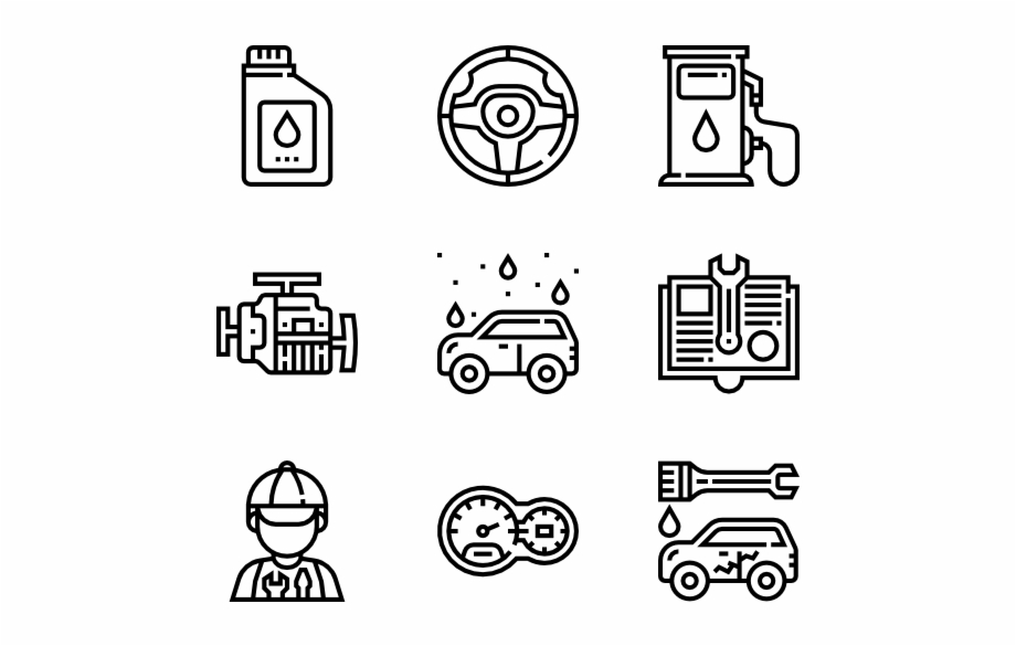 920x585 Latest Car Service Icon Packs Vector Icon Packs