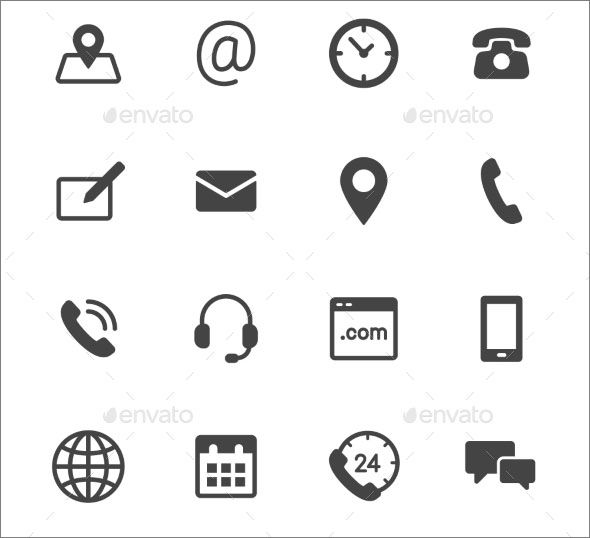 590x538 Professional Contact Icons For Free Graphic Design Contact