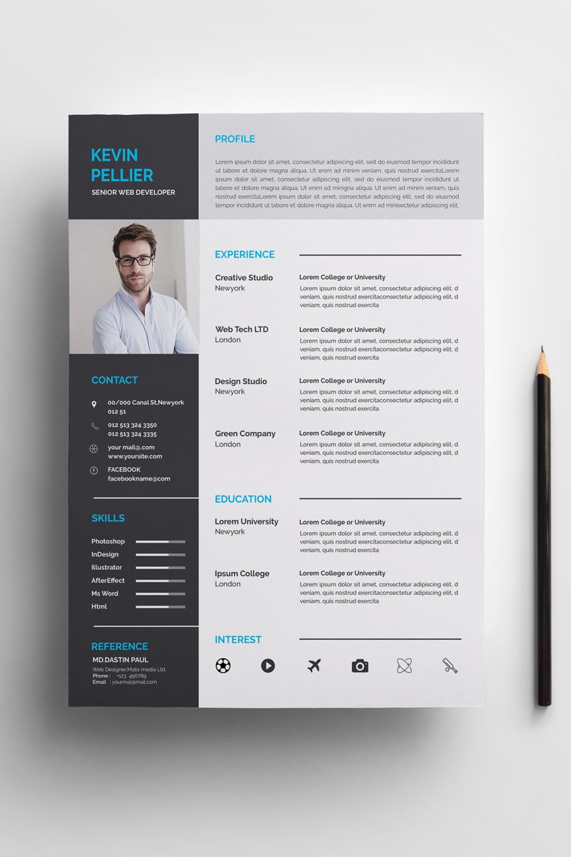 800x1200 Pellier Clean Resume Template Fitness Vector Icons Resume