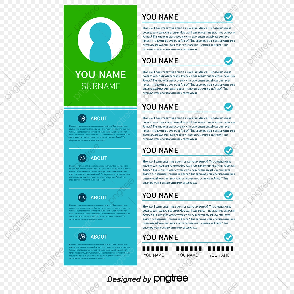 1200x1200 Green Resume, Vector Png, Resume, Resume Template Png And Vector
