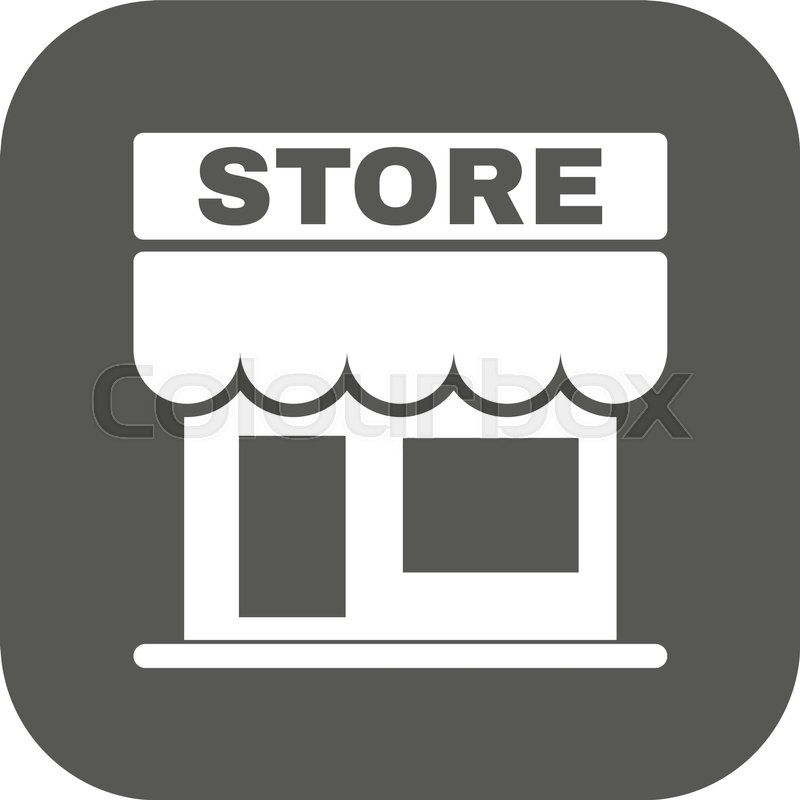 800x800 The Store Icon Shop And Retail, Stock Vector Colourbox